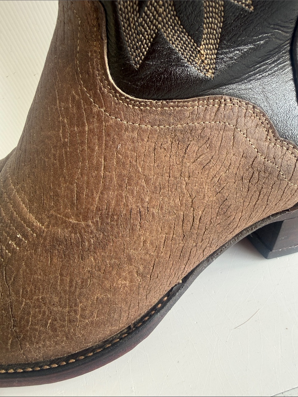 VINTAGE 1989 EL DORADO EXOTIC BOOTS SIZE 12 D TEXAS USA - Picture 8 of 16